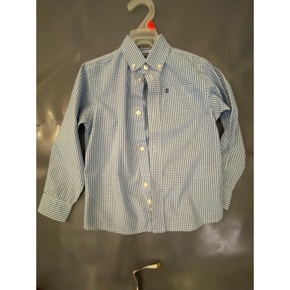 IZOD Long sleeves button-down Kids shirt Bleu & write Dress Shirt Size 6 Izode - Picture 1 of 10